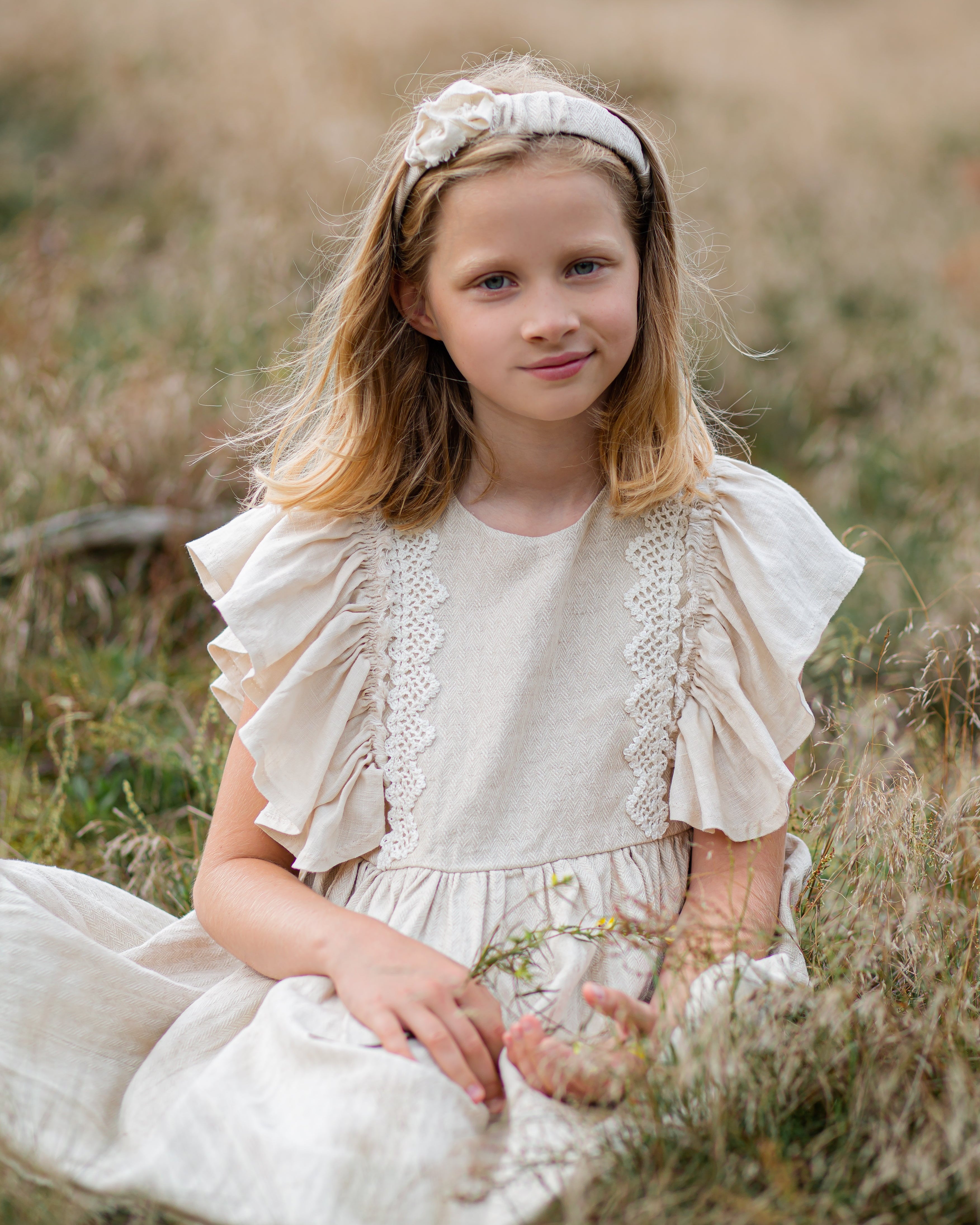 GIRLS LINEN DRESS - JONE