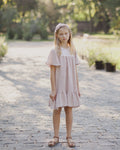 GIRLS LINEN DRESS - UPE - PINK